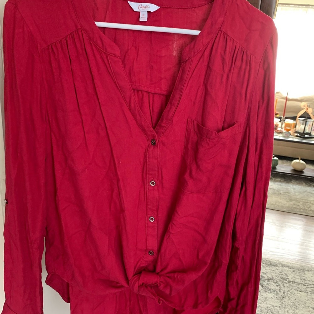 Candie’s Button Down Blouse